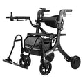 Sinceborn 4 in 1 Rollator Walker Electric Wheelchair Combo,Electric Rollator Walker with Power Assist,Foldable Lightweight Transport Wheelchair,600W Magnesium Alloy Motor–Ideal for Elderly & Rehab